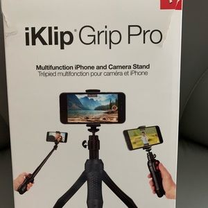 NEW IK Multimedia iKlip Grip Pro 4-in-1 Multi-Function Smartphone Camera Stand